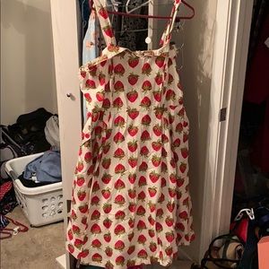 Strawberry A-line dress ModCloth size 1X nwt